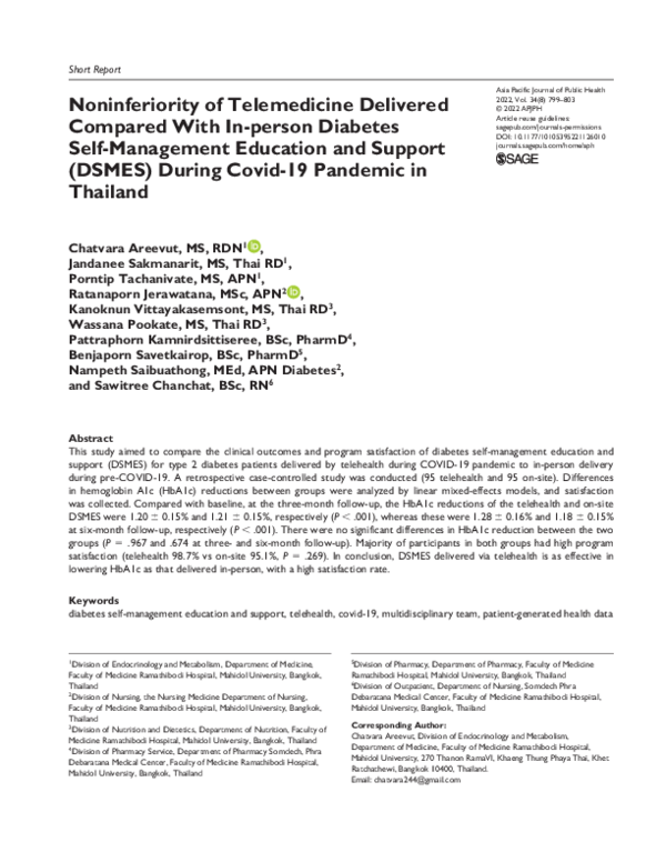 (PDF) Noninferiority of Telemedicine Delivered Compared With In-person ...