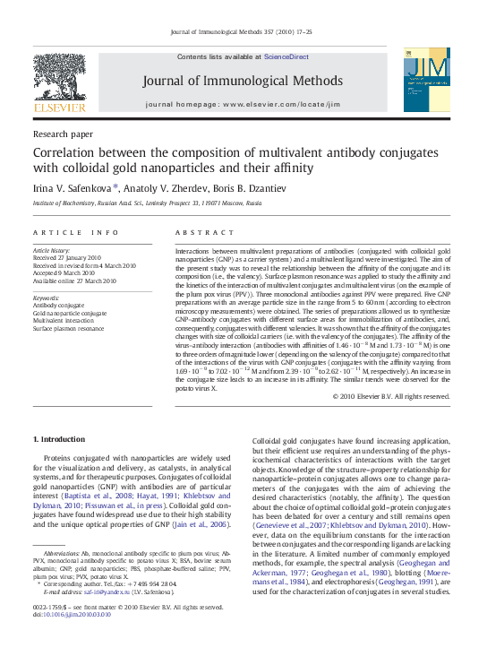 (PDF) Correlation between the composition of multivalent antibody ...