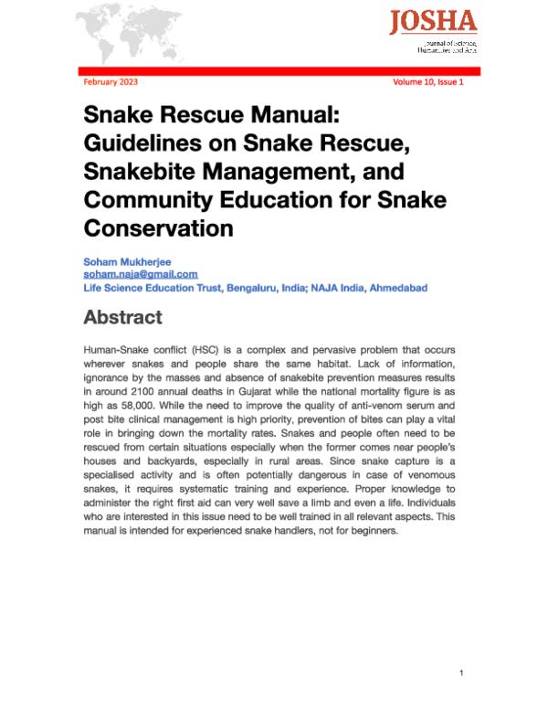 Snapshot of Snake Feeding Guidelines For Rescue Groups