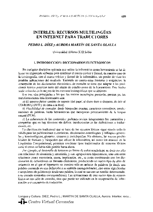 (PDF) Interlex: Recursos multilingües en Internet para traductores ...