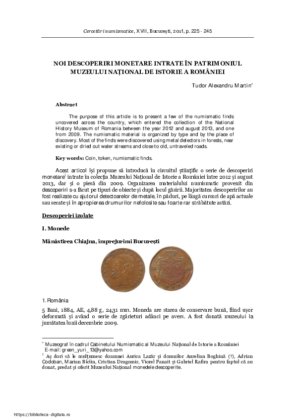 (PDF) New Monetary Finds Recently Added to the Collections of the ...