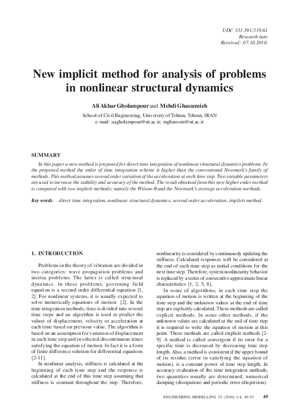 (PDF) New implicit method for analysis of problems in nonlinear ...