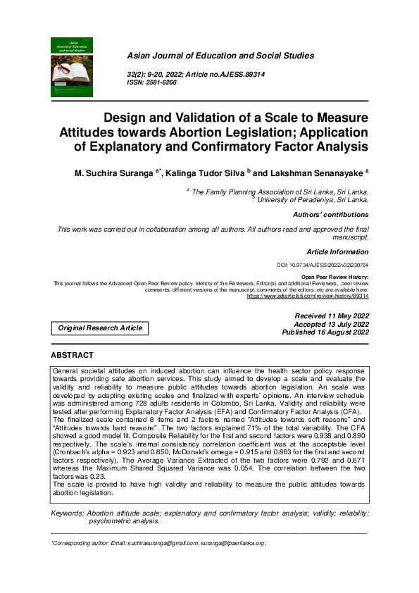 (PDF) Design and Validation of a Scale to Measure Attitudes towards ...