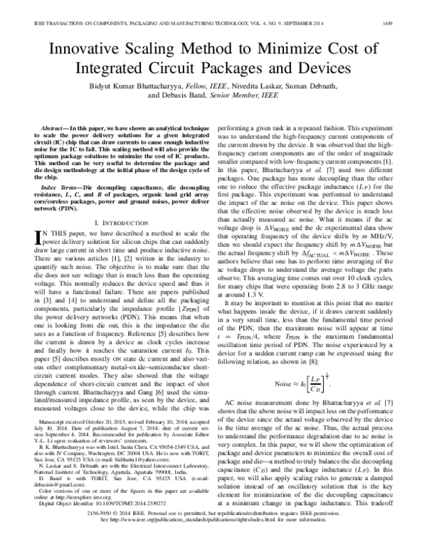 (PDF) Innovative scaling method to minimize cost of integrated circuit ...