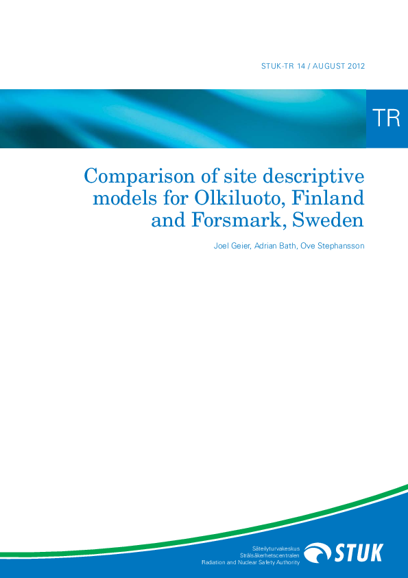 (PDF) Comparison of site descriptive models for Olkiluoto, Finland and ...