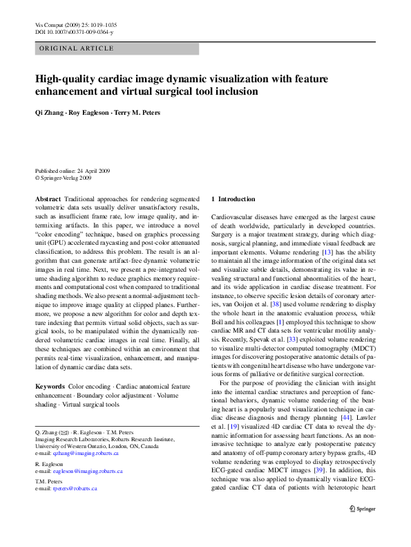 (PDF) High-quality cardiac image dynamic visualization with feature ...