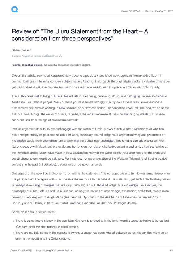 (PDF) Review of: 