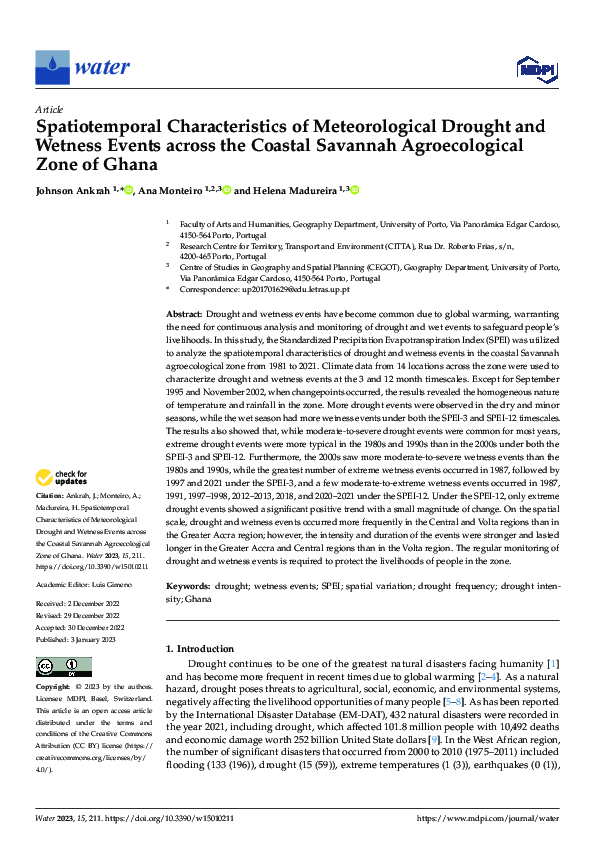 (PDF) Spatiotemporal Characteristics of Meteorological Drought and ...