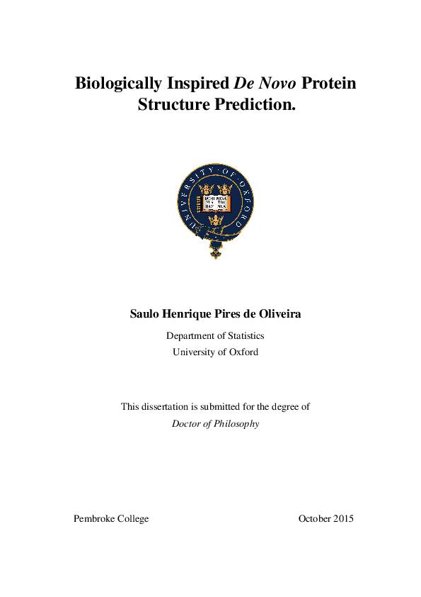 (PDF) Biologically inspired de novo protein structure prediction