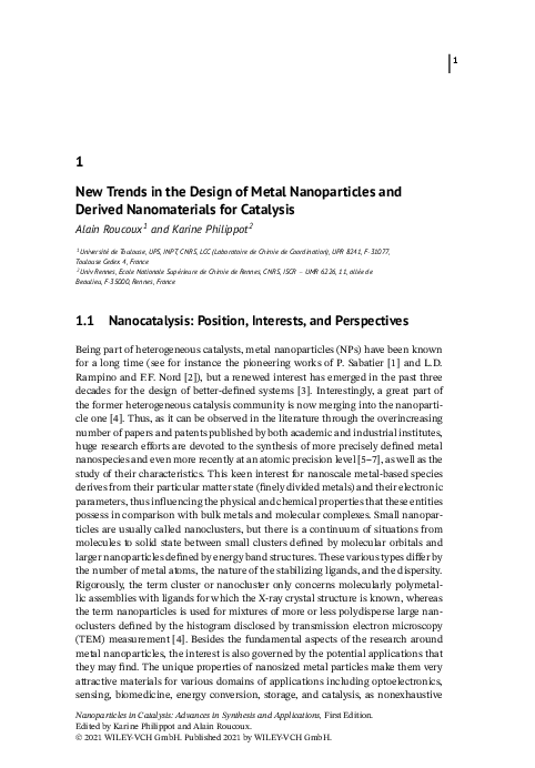 (PDF) New Trends in the Design of Metal Nanoparticles and Derived ...