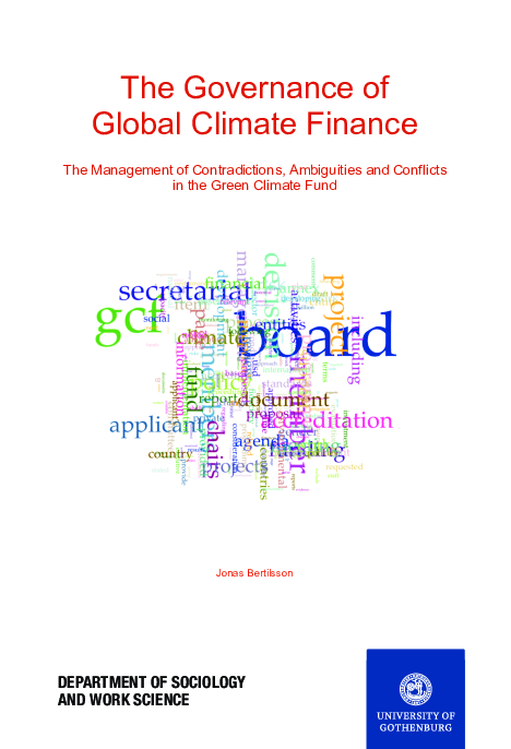 (PDF) The Governance of Global Climate Finance – The Management of ...