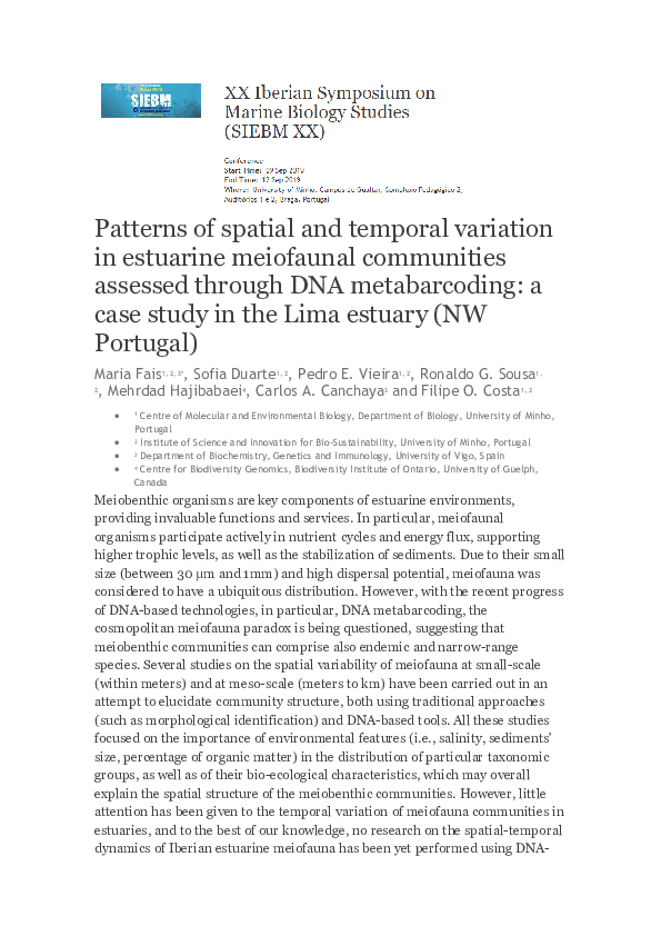 (PDF) Patterns of spatial and temporal variation in estuarine ...