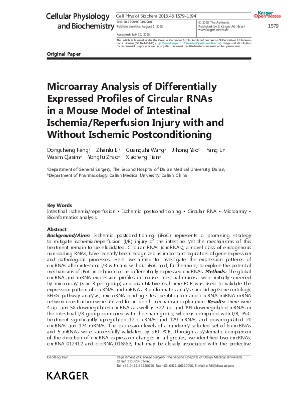 (PDF) Microarray analysis of differentially expressed genes in ovarian ...
