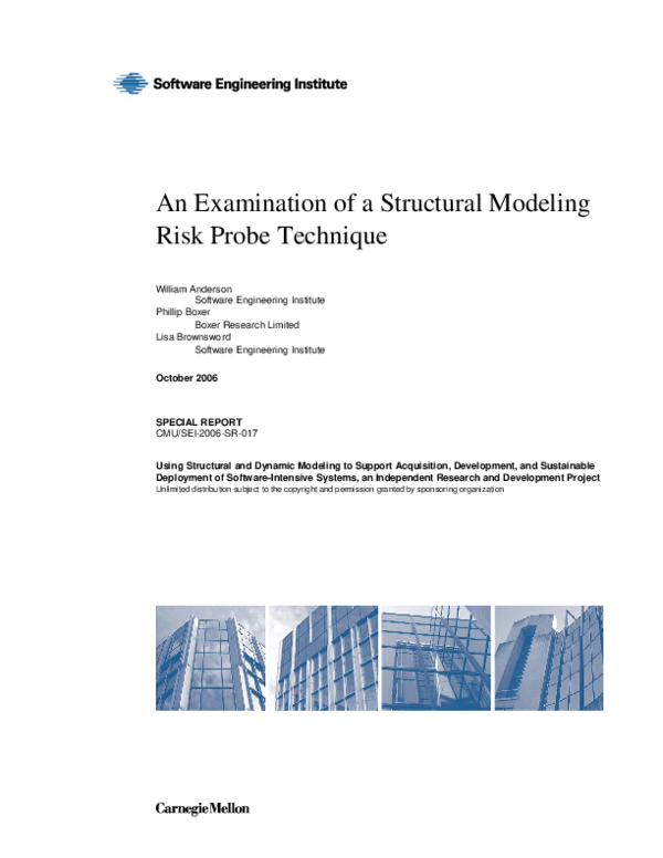 (PDF) An Examination of a Structural Modeling Risk Probe Technique