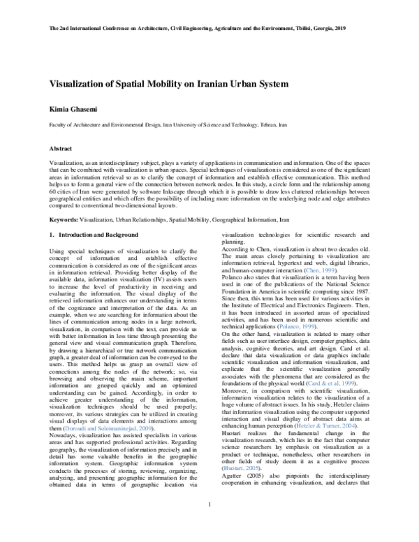 (PDF) Visualization of Spatial Mobility on Iranian Urban System