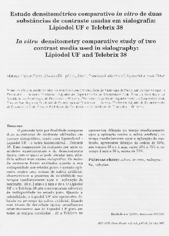 (PDF) Estudo densitométrico comparativo in vitro de duas substâncias de ...