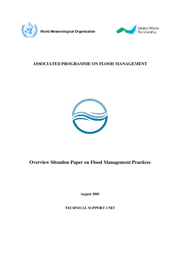 (PDF) ASSOCIATED PROGRAMME ON FLOOD MANAGEMENT Overview Situation Paper ...