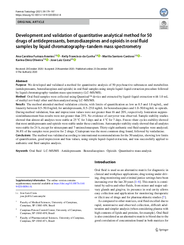 (PDF) Development and validation of quantitative analytical method for ...