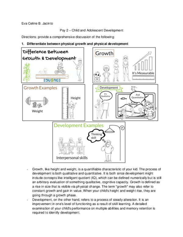 (PDF) Child and Adolescent Development
