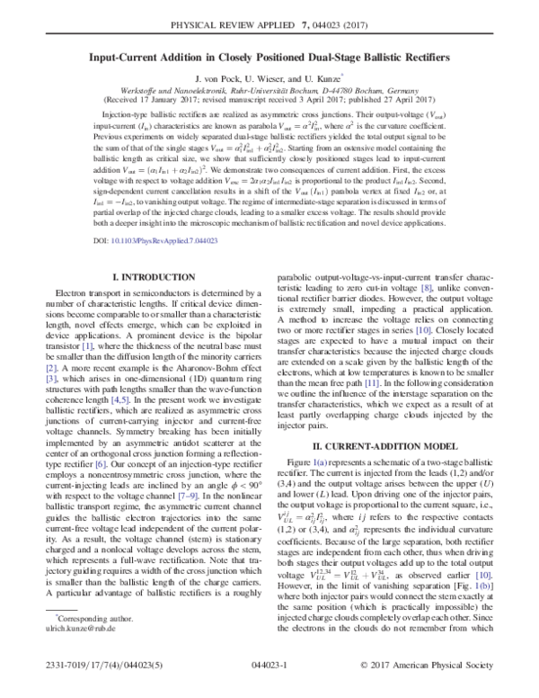 (PDF) Input-Current Addition in Closely Positioned Dual-Stage Ballistic ...