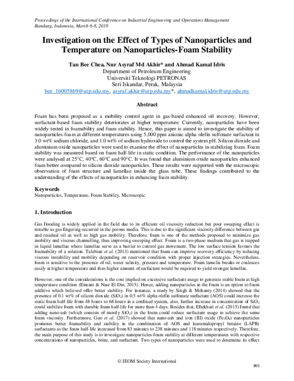 (PDF) Investigation on the Effect of Types of Nanoparticles and ...