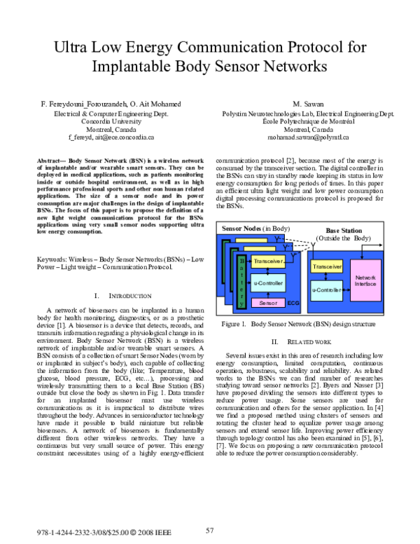 (PDF) Ultra low energy communication protocol for implantable body ...