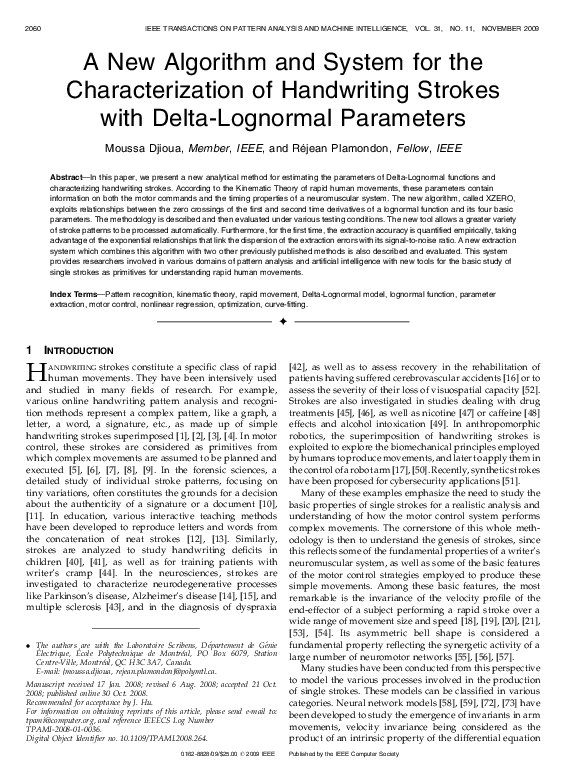(PDF) A New Algorithm and System for the Characterization of ...
