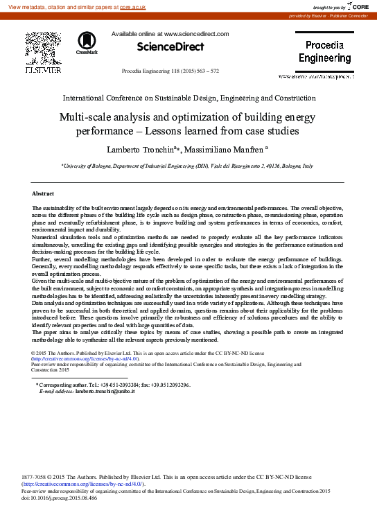 (PDF) Multi-scale Analysis and Optimization of Building Energy ...