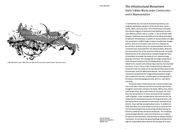 (PDF) The Infrastructural Monument: Stalin's Water Works under ...