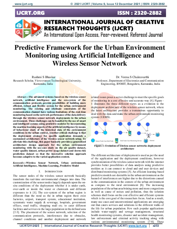 (PDF) Predictive Framework for the Urban Environment Monitoring using ...