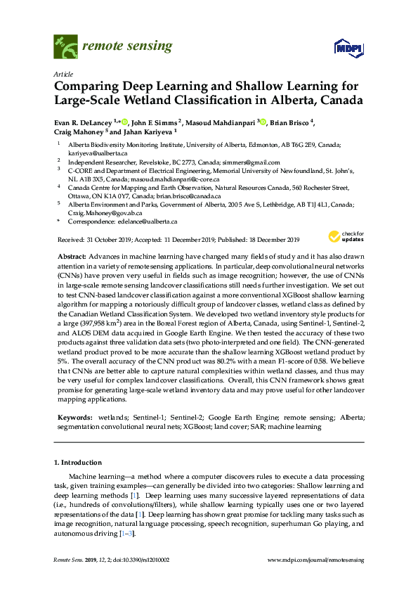 (PDF) Comparing Deep Learning and Shallow Learning for Large-Scale ...