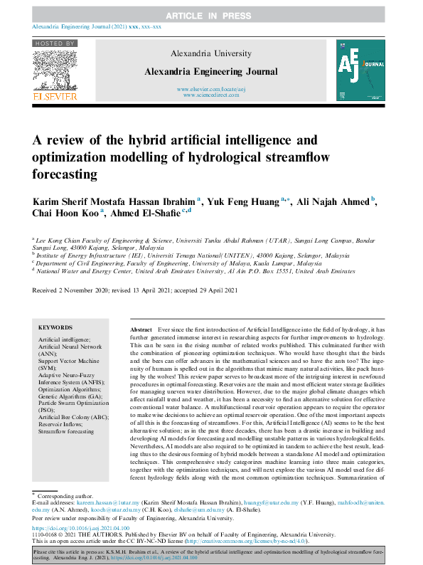 (PDF) A review of the hybrid artificial intelligence and optimization ...