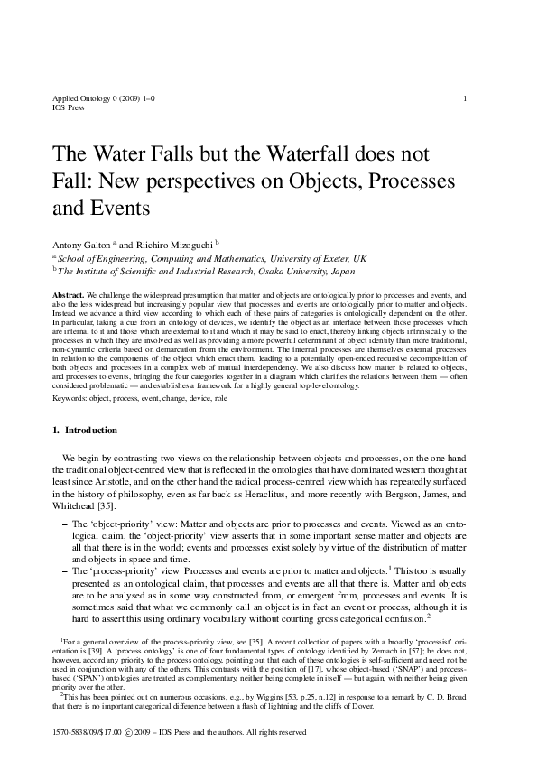 (PDF) The water falls but the waterfall does not fall: New perspectives ...