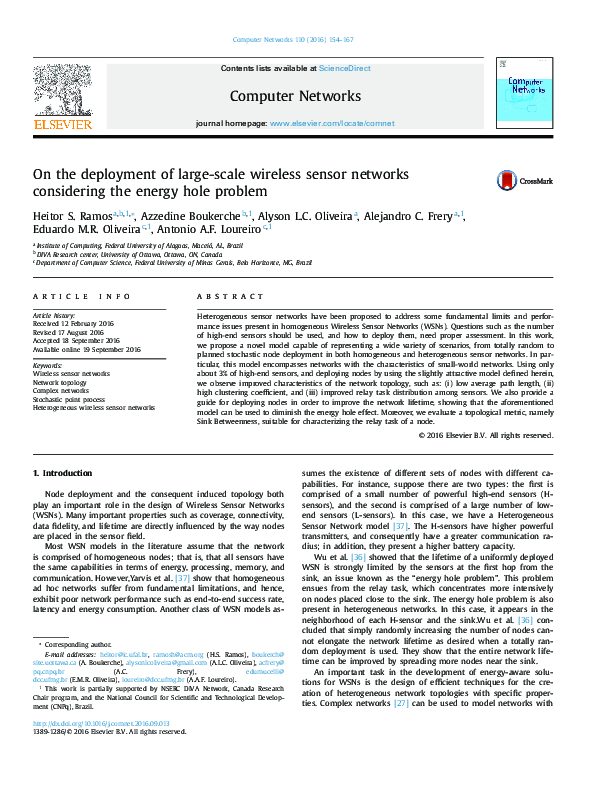 (PDF) On the deployment of large-scale wireless sensor networks ...