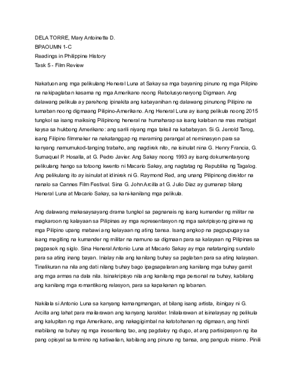 (PDF) Task 5 - Film Review