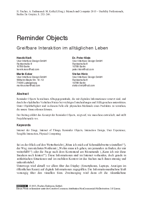 (PDF) Reminder Objects