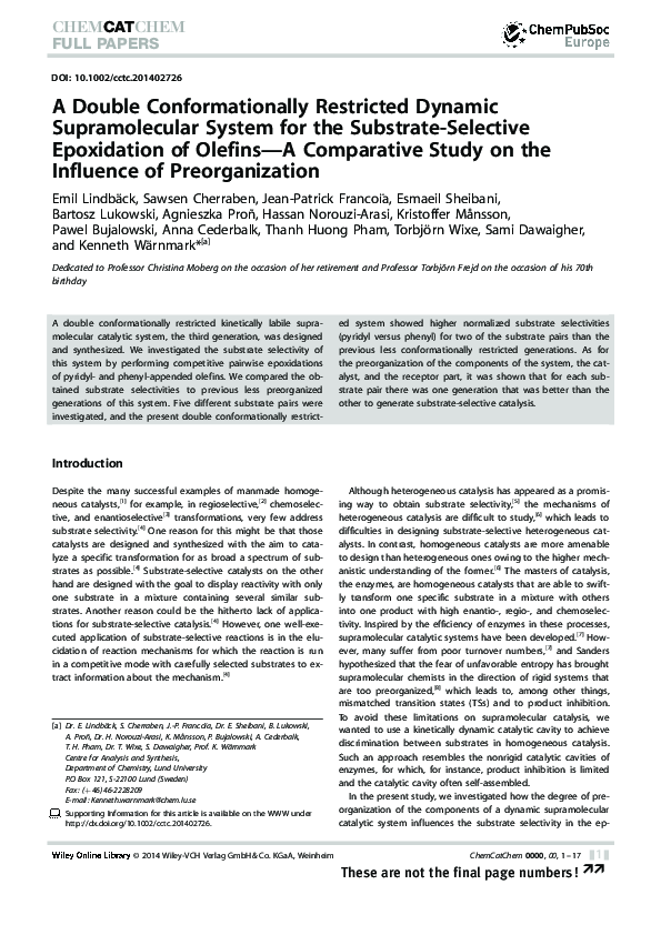 (PDF) A Double Conformationally Restricted Dynamic Supramolecular ...