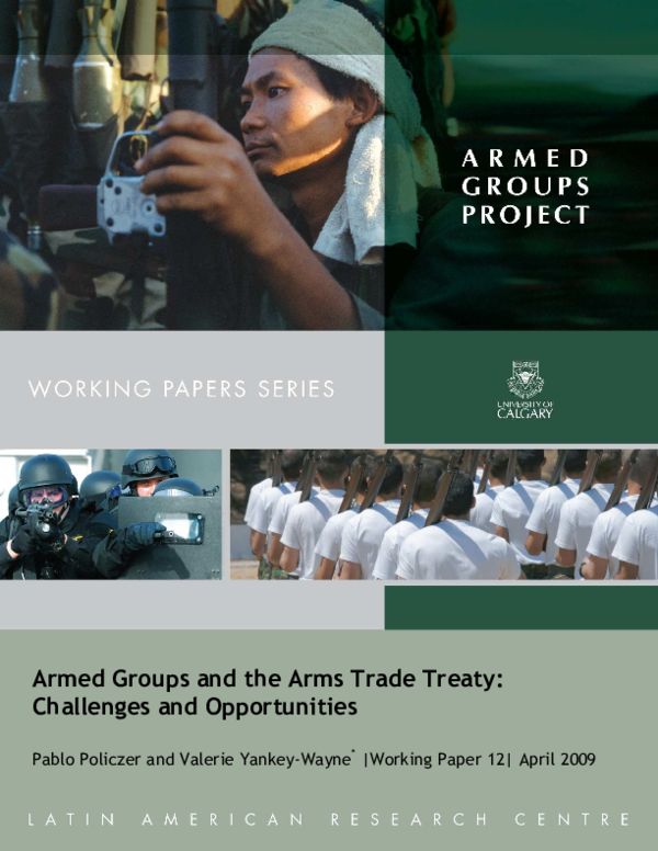 (PDF) Armed Groups and the Arms Trade Treaty: Challenges and Opportunities