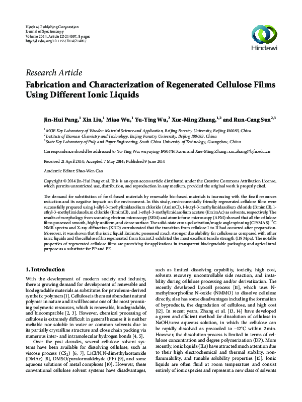 (PDF) Fabrication and characterization of regenerated silk scaffolds ...