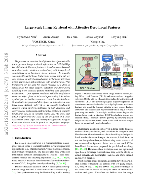 (PDF) Large-Scale Image Retrieval with Attentive Deep Local Features