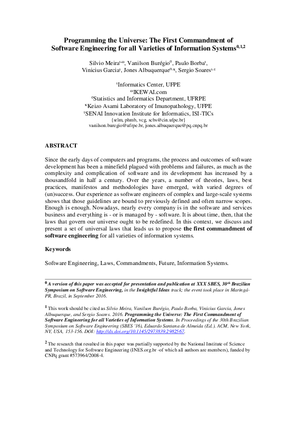 (PDF) Programming the Universe