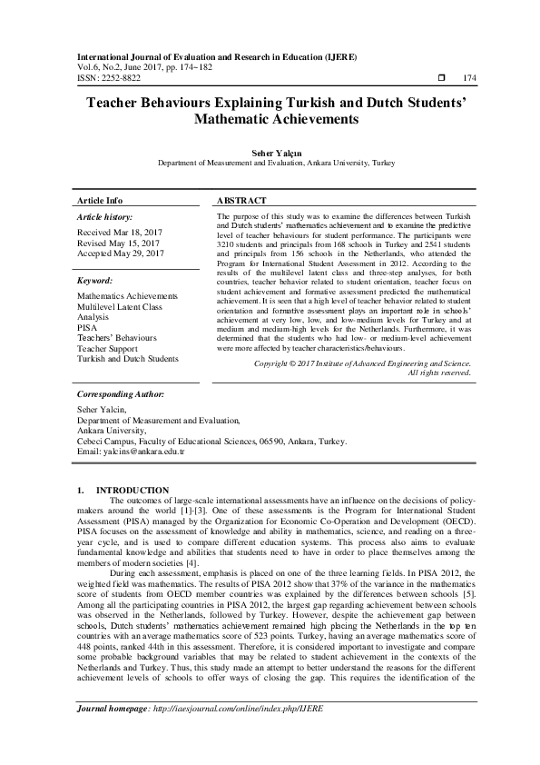 pdf-teacher-behaviours-explaining-turkish-and-dutch-students