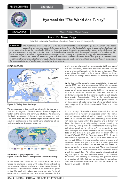 (PDF) Hydropolitics 