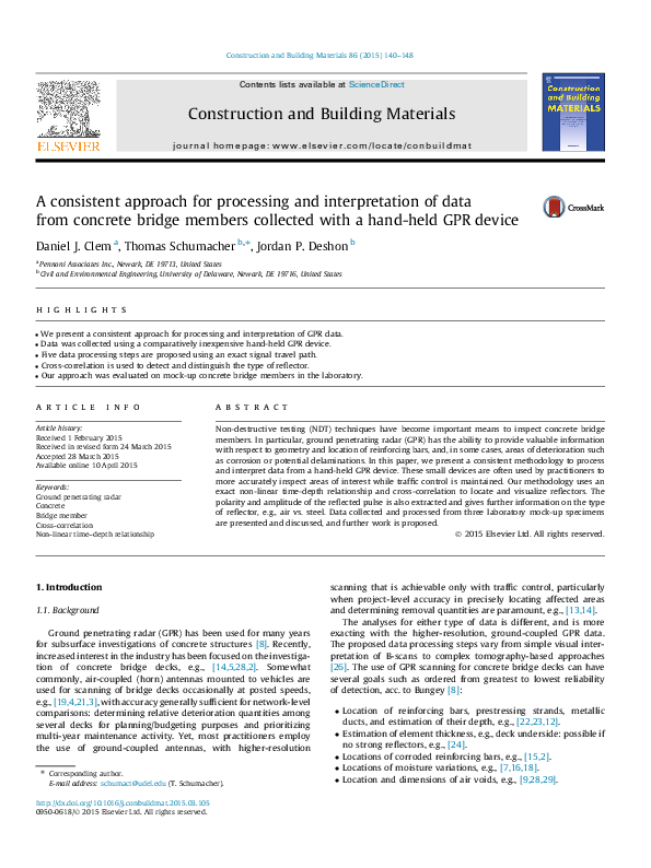 (PDF) A consistent approach for processing and interpretation of data ...