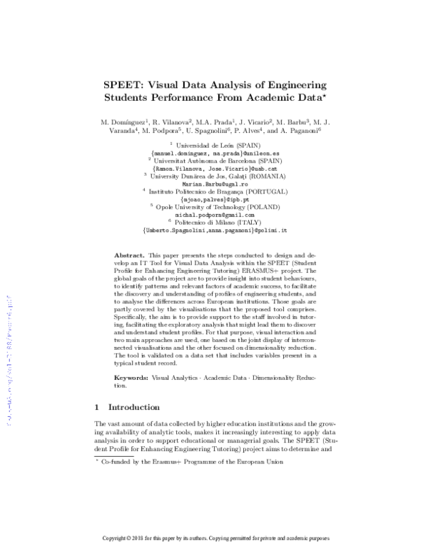 (PDF) SPEET: Visual Data Analysis of Engineering Students Performance ...