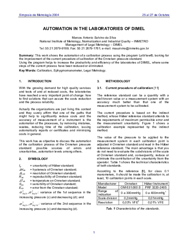 (PDF) Automation in the Laboratories of Dimel