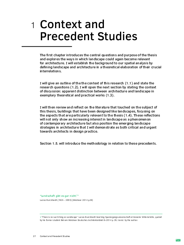 (PDF) Context and Precedent Studies