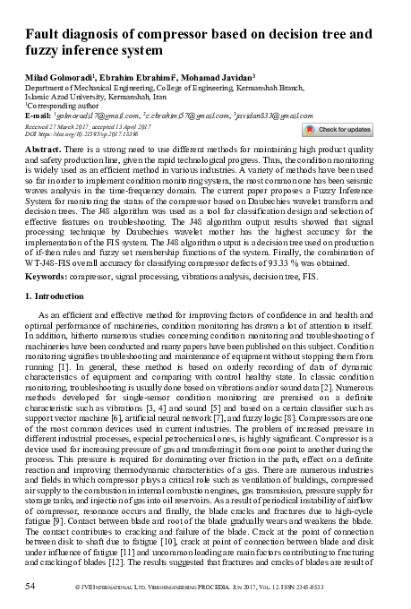 (PDF) Fault diagnosis of compressor based on decision tree and fuzzy ...