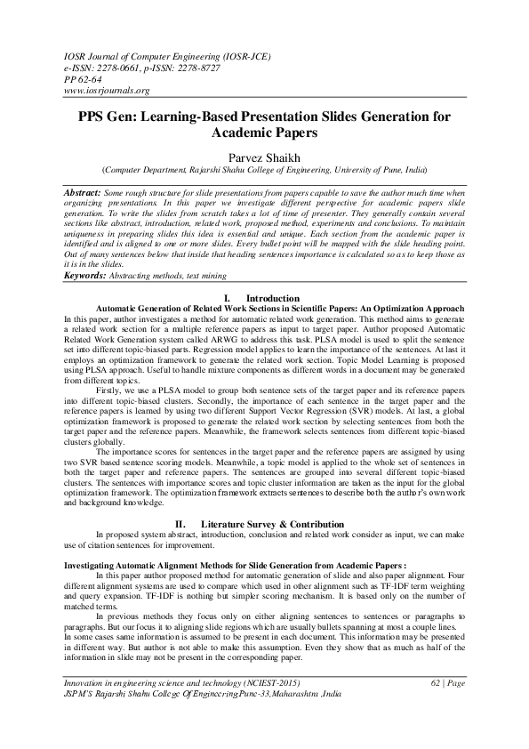 (PDF) PPSGen: Learning-Based Presentation Slides Generation for ...