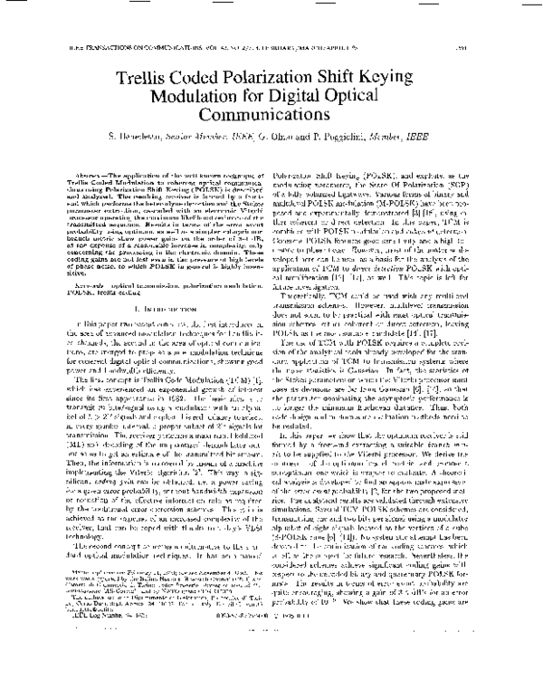 (PDF) Trellis coded polarization shift keying modulation for digital ...